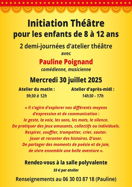 Initiation au théâtre pour les enfants de 8 à 12 ans_Saint-Véran