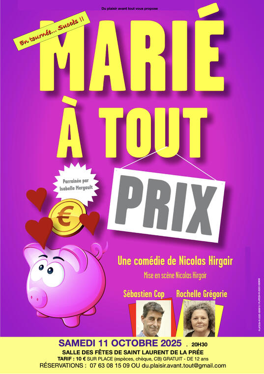 Théâtre : Marié à tout prix
