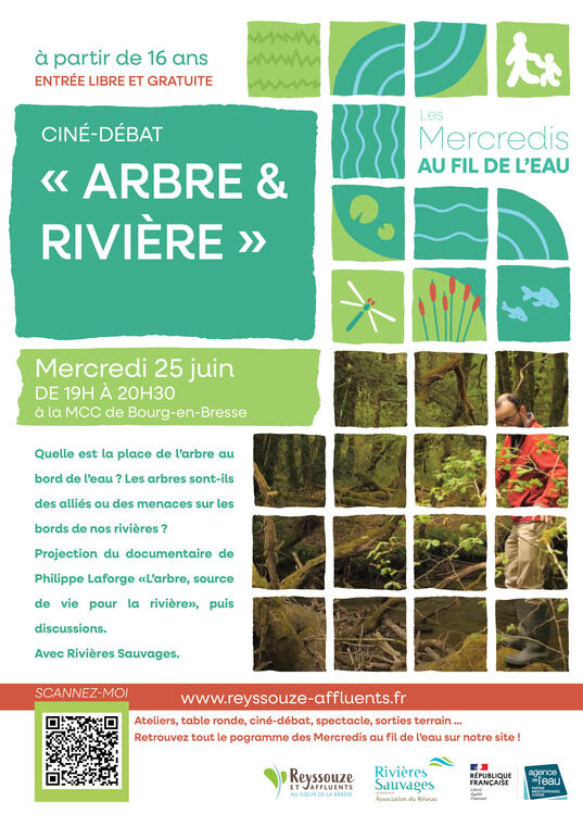 [Les Mercredis au fil de l'eau] Ciné-débat "Arbres et rivières"_Bourg-en-Bresse
