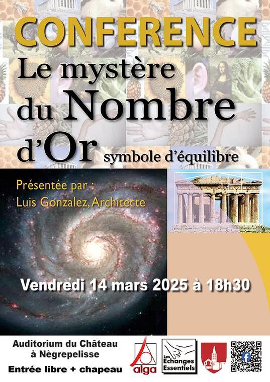 Conférence Le mystère du nombre d'Or