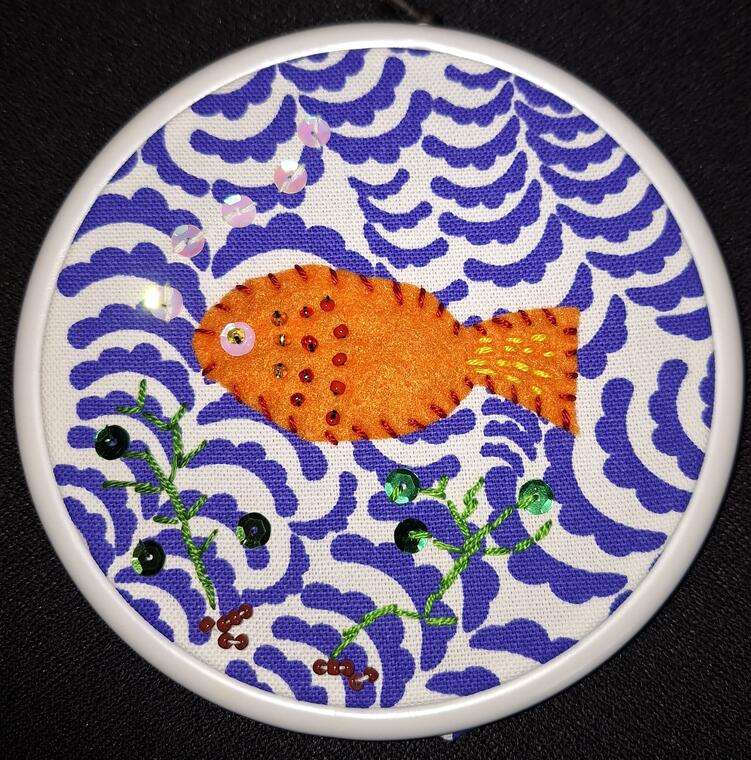 Atelier enfant - Broderie Poisson clown_Cervières