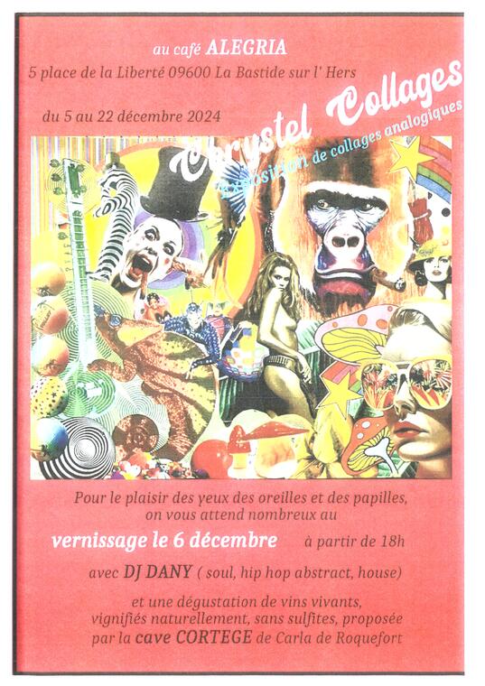 Exposition de collages analogiques_La Bastide-sur-l'Hers