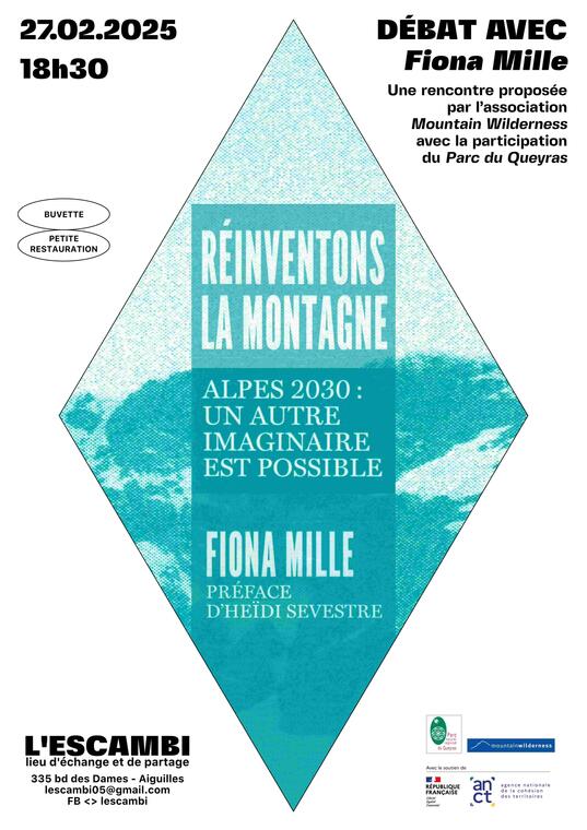 Réinventons la montagne, rencontre-débat avec Fiona Mille_Aiguilles