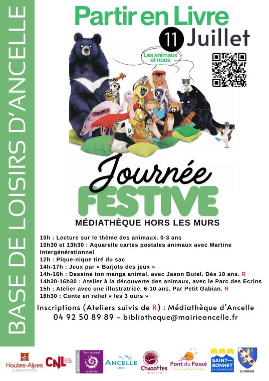 Journée festive, médiathèque hors les murs_Ancelle
