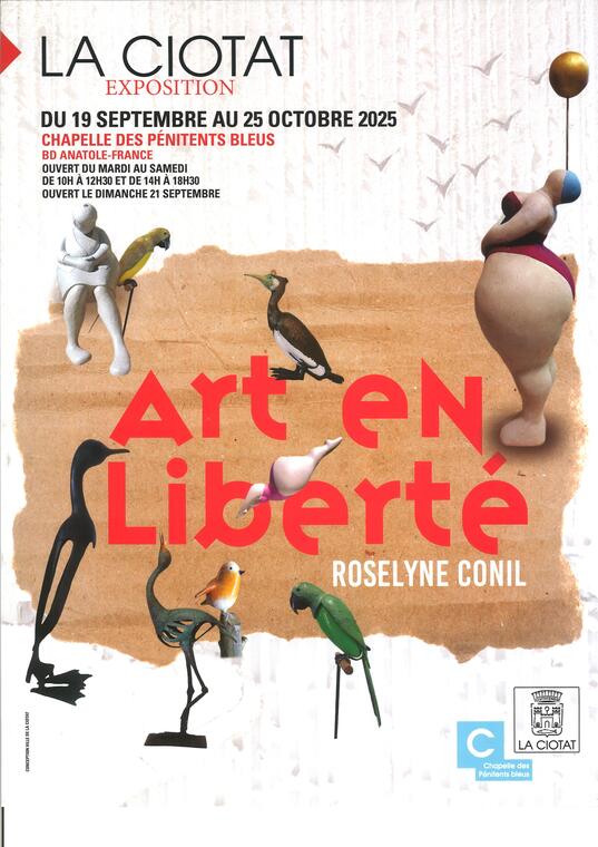 Exposition de peintures et sculptures de Roselyne Conil_La Ciotat