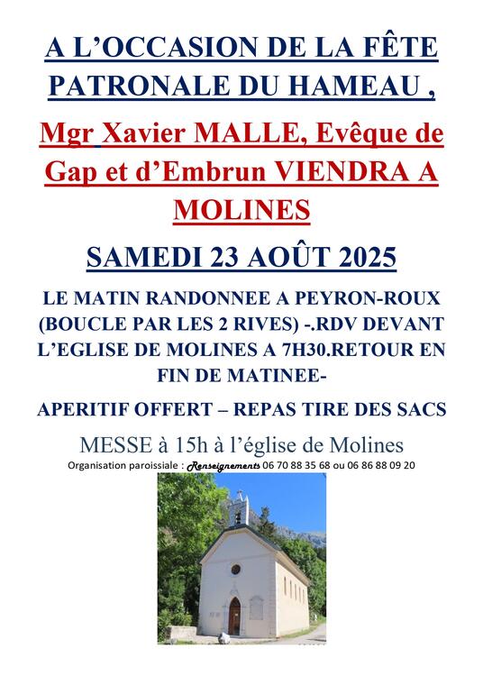 Fête Patronale du hameau de Molines_La Motte-en-Champsaur