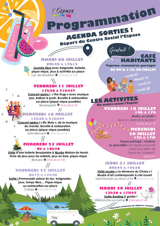 Programmation estivale