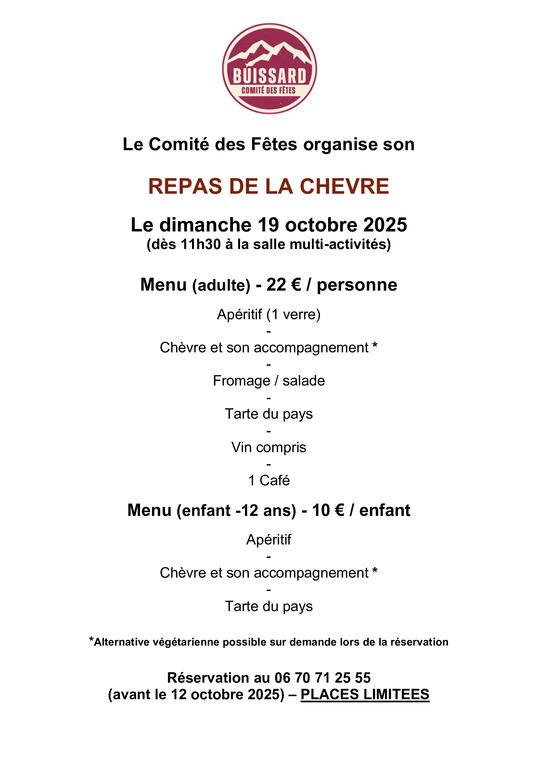 Repas de la chèvre