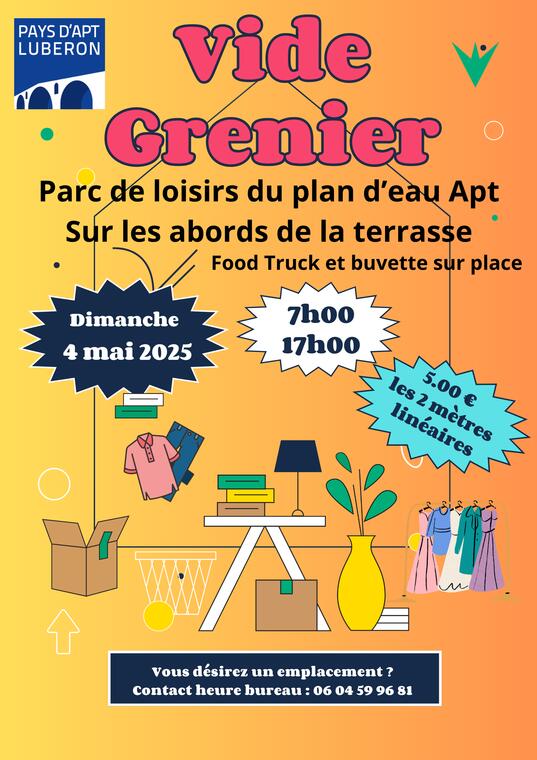 Vide grenier au plan d'eau