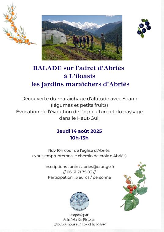Balade aux jardins maraîchers d'Abriès_Abriès-Ristolas