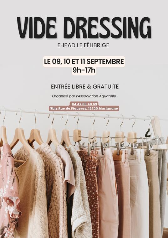 Vide-dressing à la maison de retraite Le Félibrige
