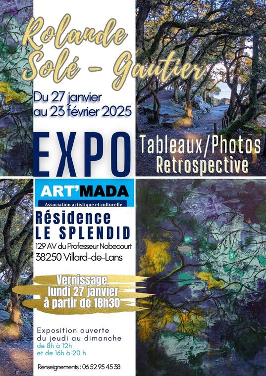 Exposition de Mme Rolande Solé-Gautier avec Art'Mada_Villard-de-Lans