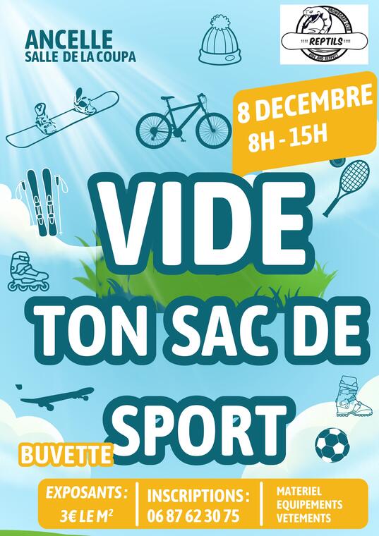 Vide ton sac de Sport_Ancelle