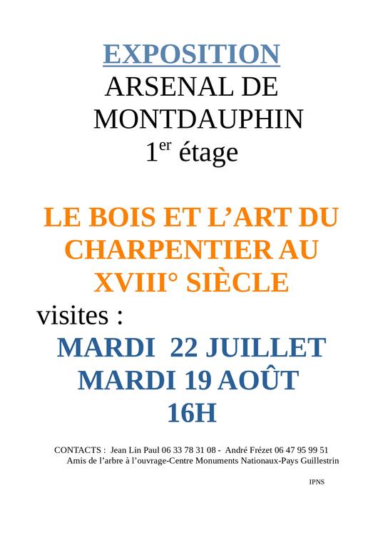 Exposition - Le bois et l'art du charpentier du 18ème siècle_Mont-Dauphin