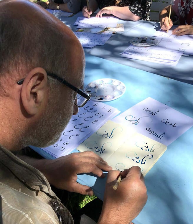 Atelier Calligraphie arabe avec Ahmad Dari_Bourg-en-Bresse