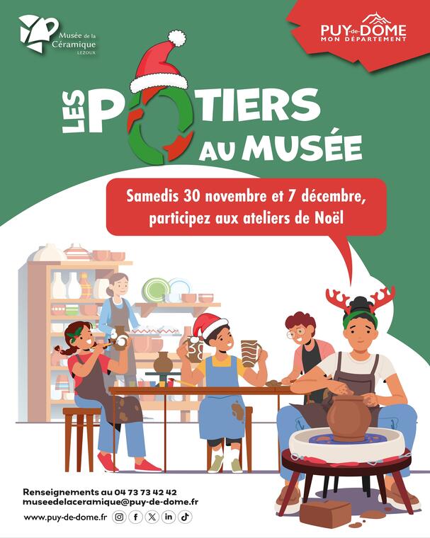 Ateliers décorations de Noël avec Corinne Muratet - Les Potiers Ô musée_Lezoux