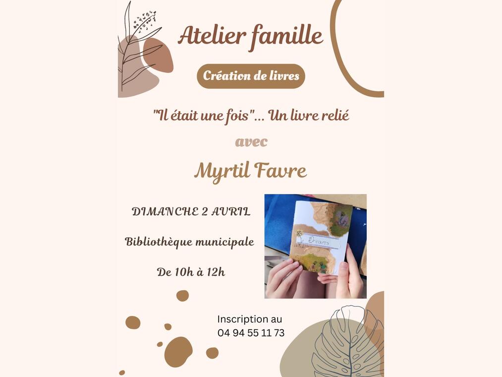 Atelier famille : création de livres