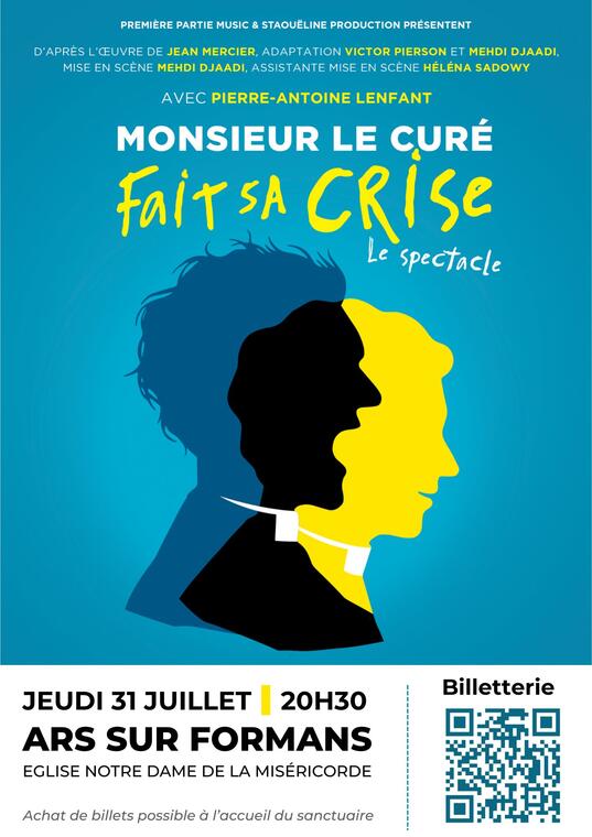 Spectacle "Monsieur le Curé fait sa crise"_Ars-sur-Formans