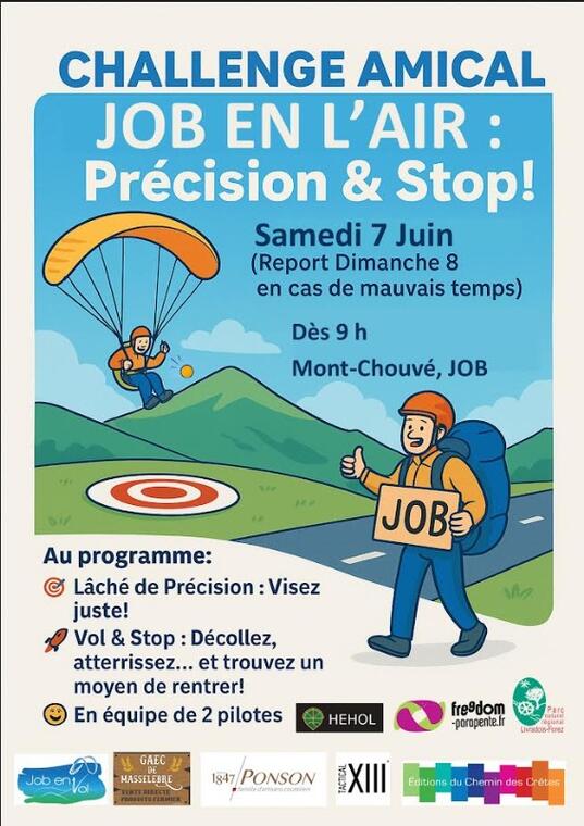 Job en l'air - Challenge amical de parapente_Job