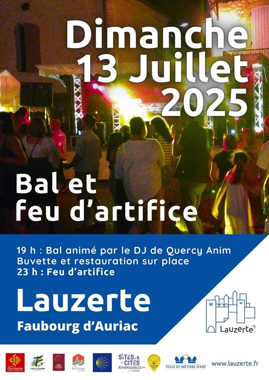 Affiche bal 13 juillet 2025