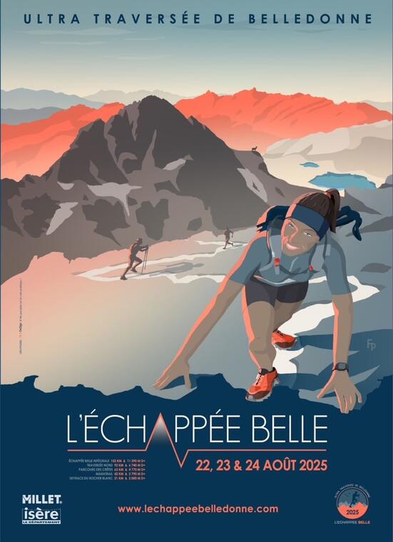 Échappée Belle,  Fond de France - Départ des coureurs et animations_Les Sept Laux Le Pleynet
