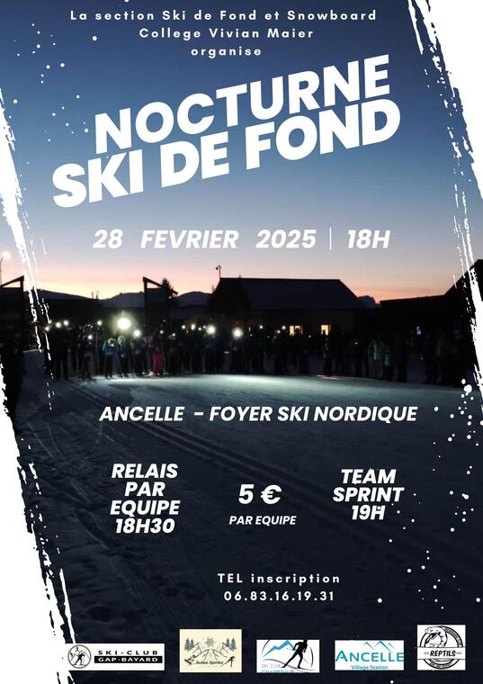 Course nocturne de ski de fond_Ancelle