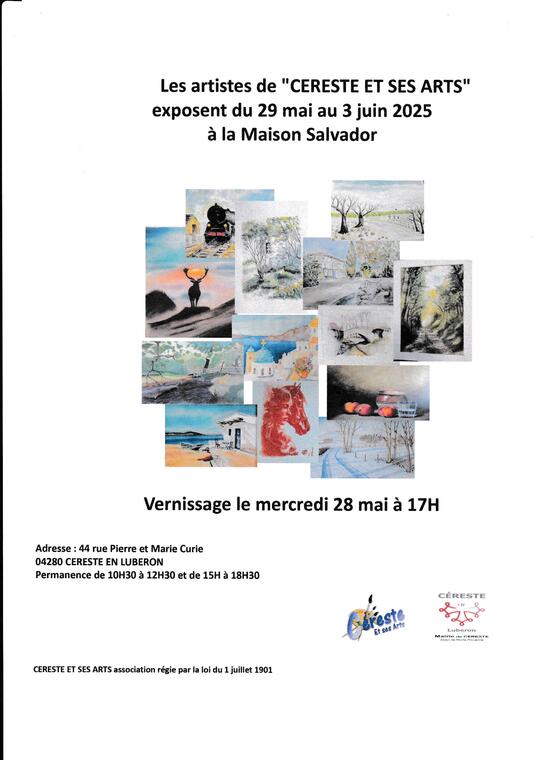 Exposition de peinture - Céreste et ses arts_Céreste