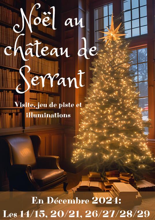 Affiche Noël au château de Serrant