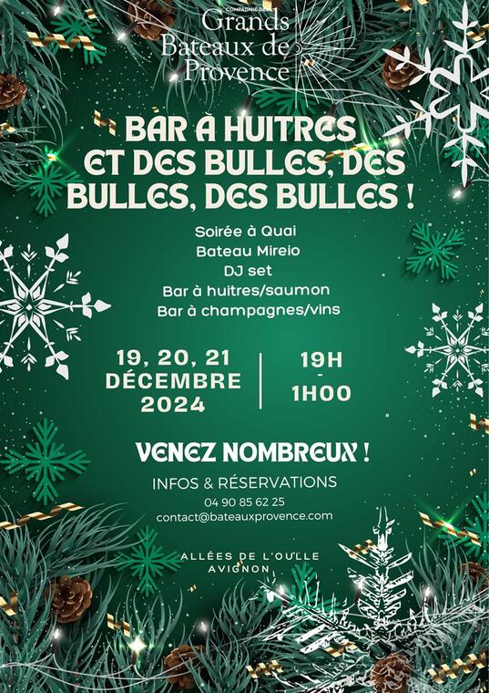 Bar à huîtres et des bulles, des bulles, des bulles !