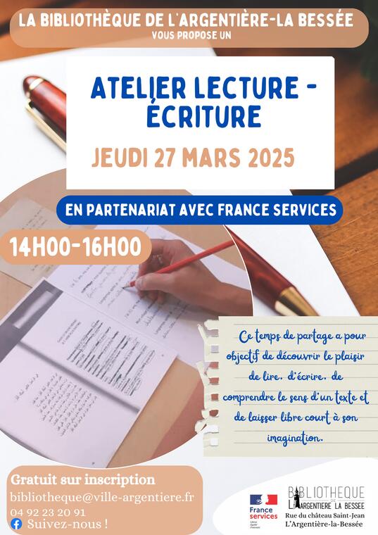 Atelier de lecture-écriture_L'Argentière-la-Bessée