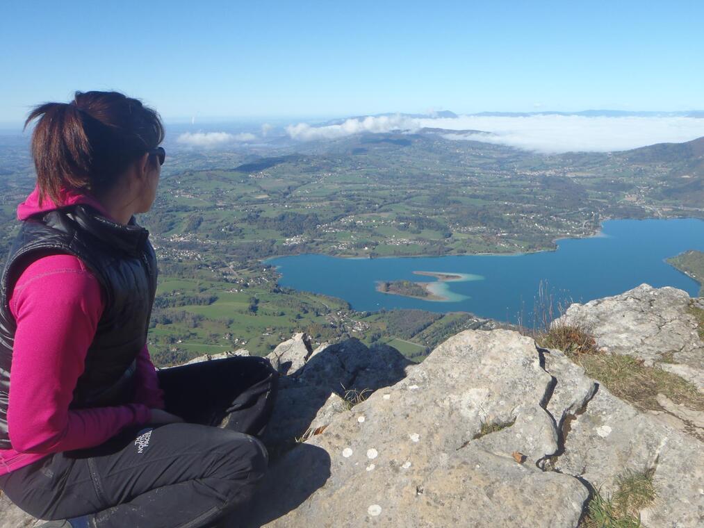 Depuis le Mont Grêle, vue sur le Lac d'Aiguebelette