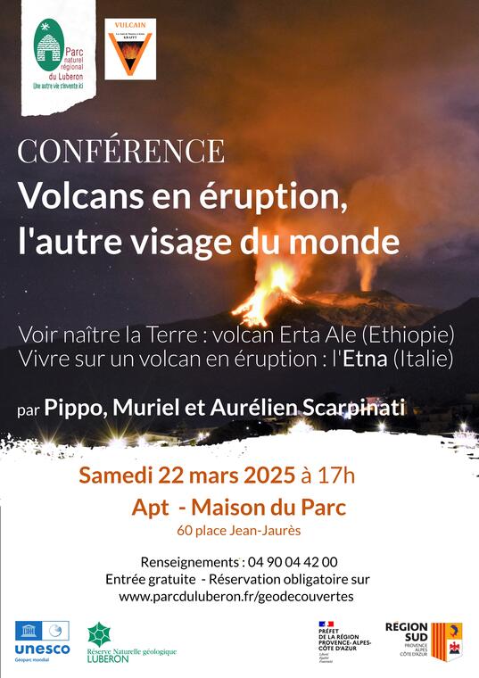 Conférence "Volcans en éruption, l'autre visage du monde"_Apt