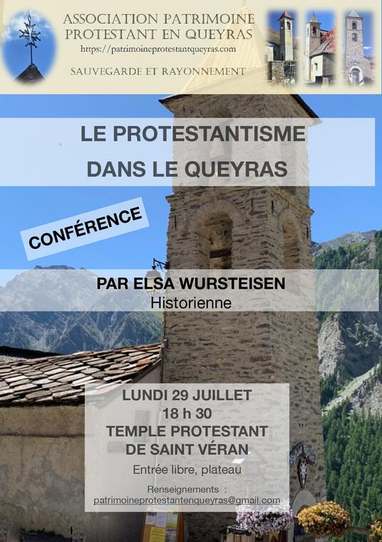 Conférence "Le protestantisme dans le Queyras"_Saint-Véran