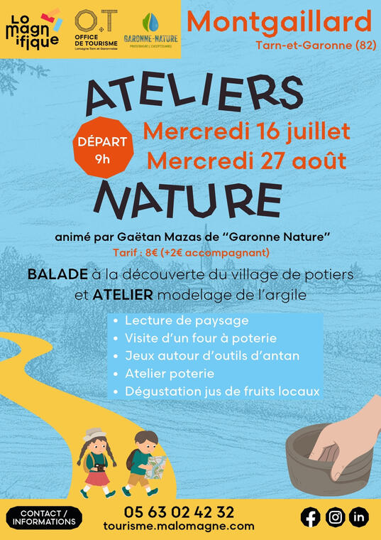 Balade Nature et atelier modelage argile_Montgaillard