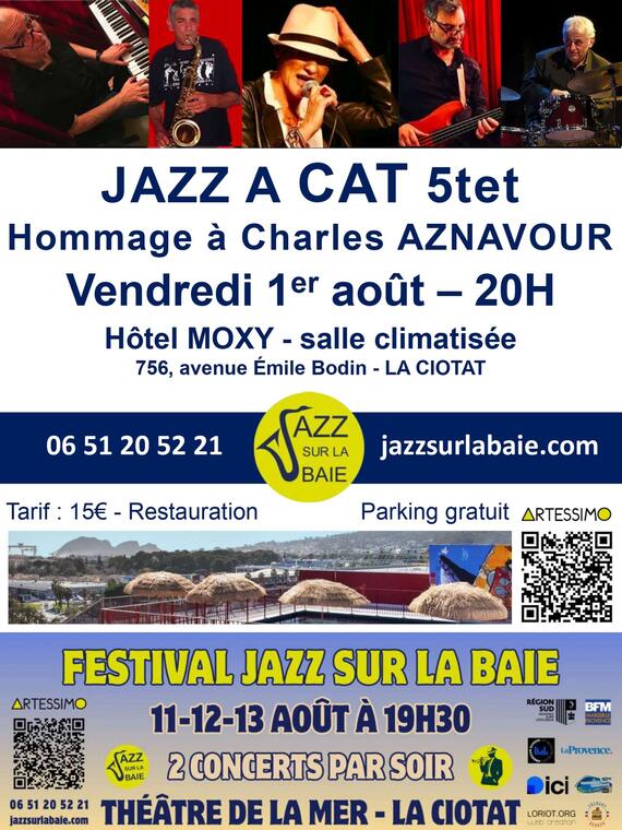 Concert Jazz A Cat Quintet - Hommage à Charles Aznavour_La Ciotat