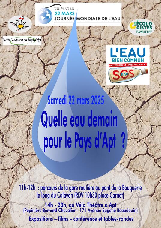 Visite guidée: Journée mondiale de l'eau : "Quelle eau demain pour le pays d'Apt"_Apt