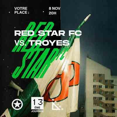 Football - Red Star / Troyes_Saint-Ouen