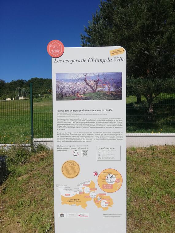 Chemin des Impressionnistes à L'Etang-la-Ville
