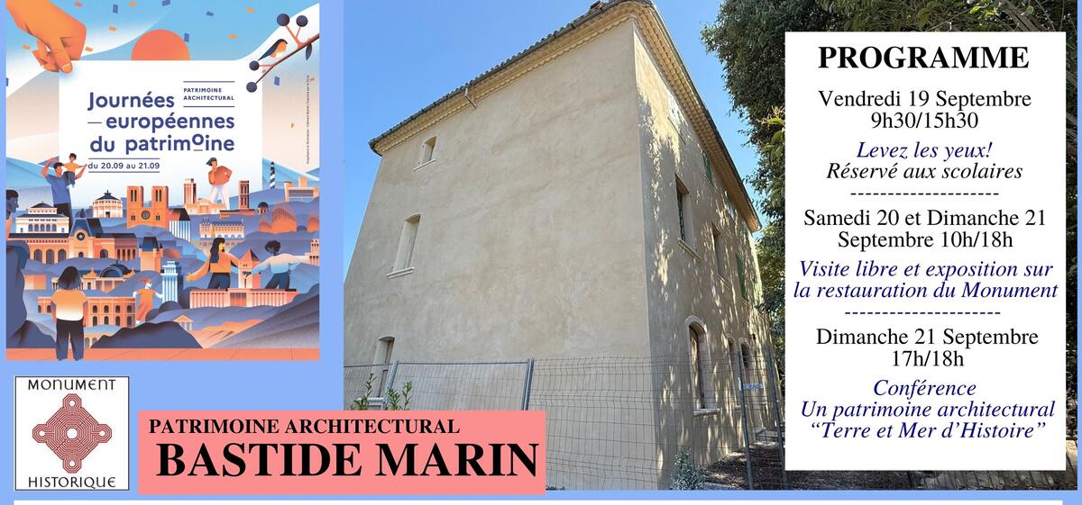 Les Journées Européennes du Patrimoine à la Bastide Marin_La Ciotat