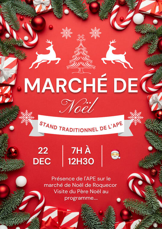 Marché de Noël du l'APE du RIP_Roquecor