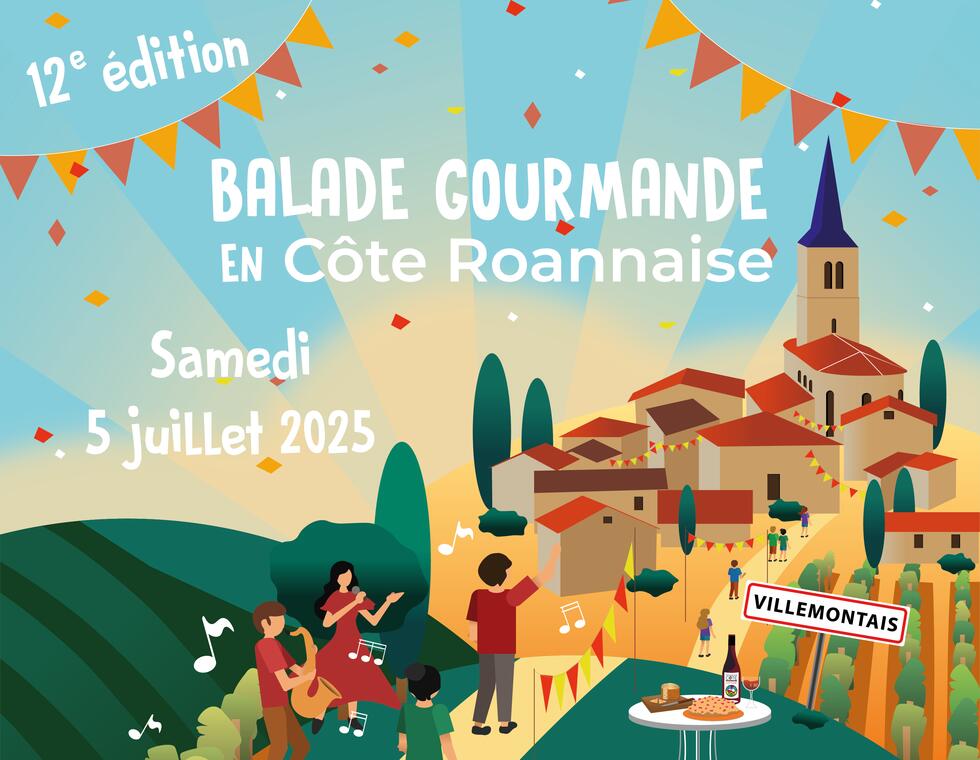 Balade Gourmande en Côte Roannaise samedi 5 juillet 2025_Villemontais