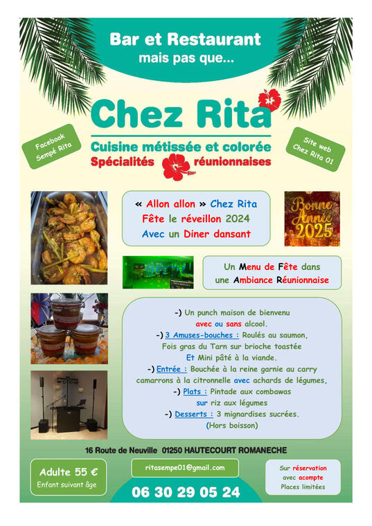 Chez Rita - Menu du 20 décembre 2024_Hautecourt-Romanèche