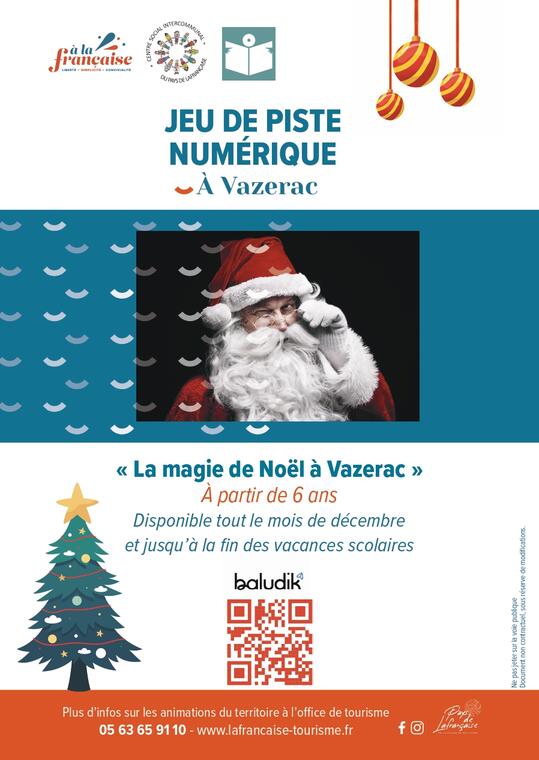 Jeu de piste numérique Baludik : "La magie de Noël à Vazerac"_Vazerac