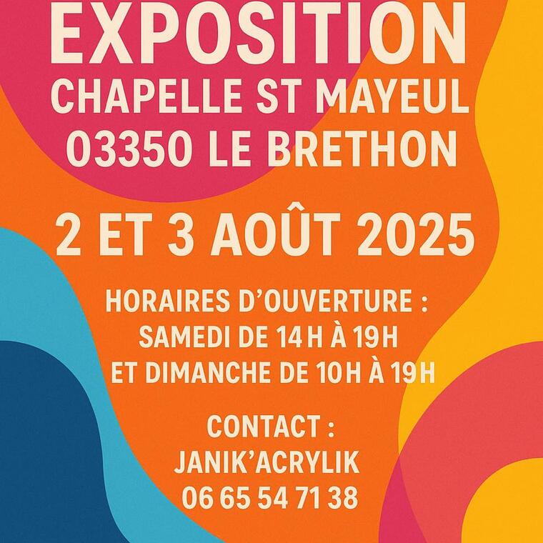 Exposition Artistique Janik'Acrylik_Le Brethon