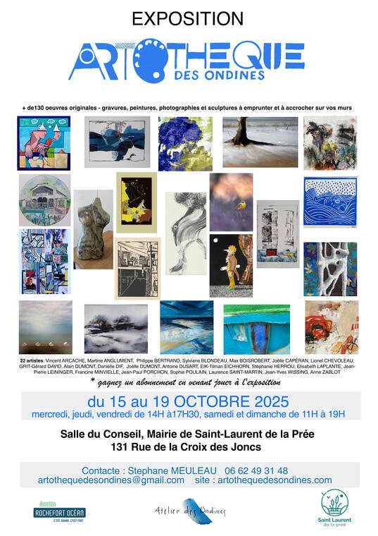 Exposition : l'Artothèque des Ondines_Saint-Laurent-de-la-Prée
