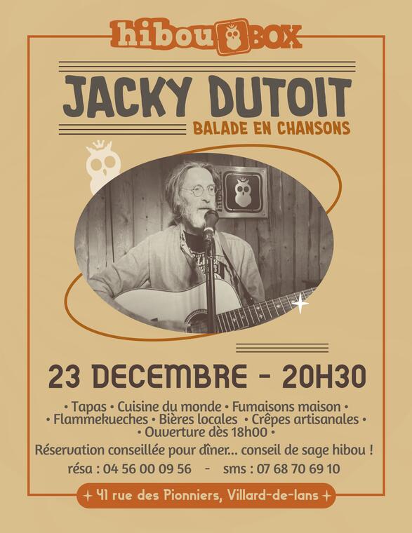 Concert Jacky Dutoit - Balade en chansons solo_Villard-de-Lans