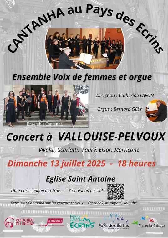 Concert : Ensemble vocal Cantanha "Les Écrins au choeur"_Vallouise-Pelvoux