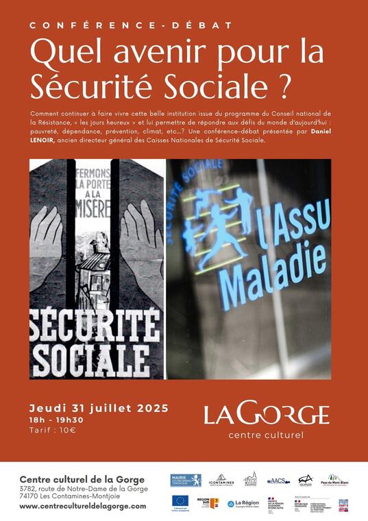 Conférence "Quel avenir pour la sécurité sociale" au Centre Culturel de la Gorge_Les Contamines-Montjoie