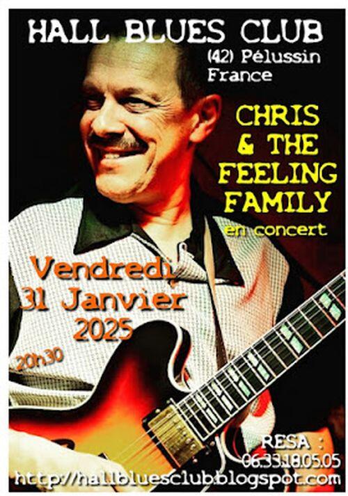 Concert "Chris & The Feeling Family " - Hall Blues Club_Pélussin