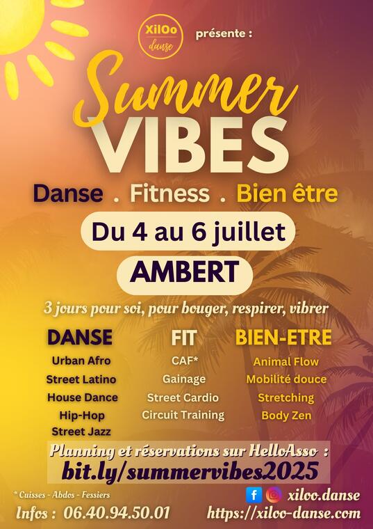 Summer Vibes - Danse, Fitness et Bien être_Ambert
